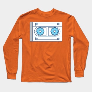 Awesome mixtape Minimalistic ornament retro vintage cassette tape Long Sleeve T-Shirt